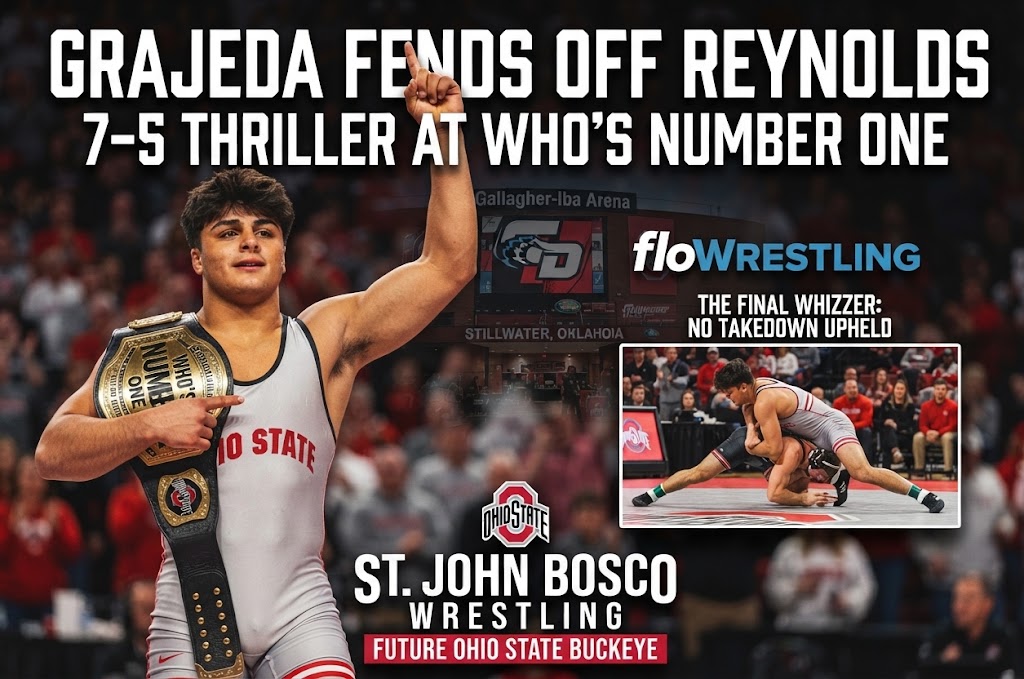Jesse Grajeda Fends Off Braylon Reynolds in 144-Pound Thriller at FloWrestling’s Who’s Number One